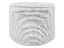 Vidaxl Corda De Algodão 6 Mm 25 M Branco 100% Algodão