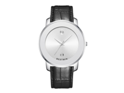 Relógio de Quartzo Masculino MDUG (branco Pulseira de Couro)