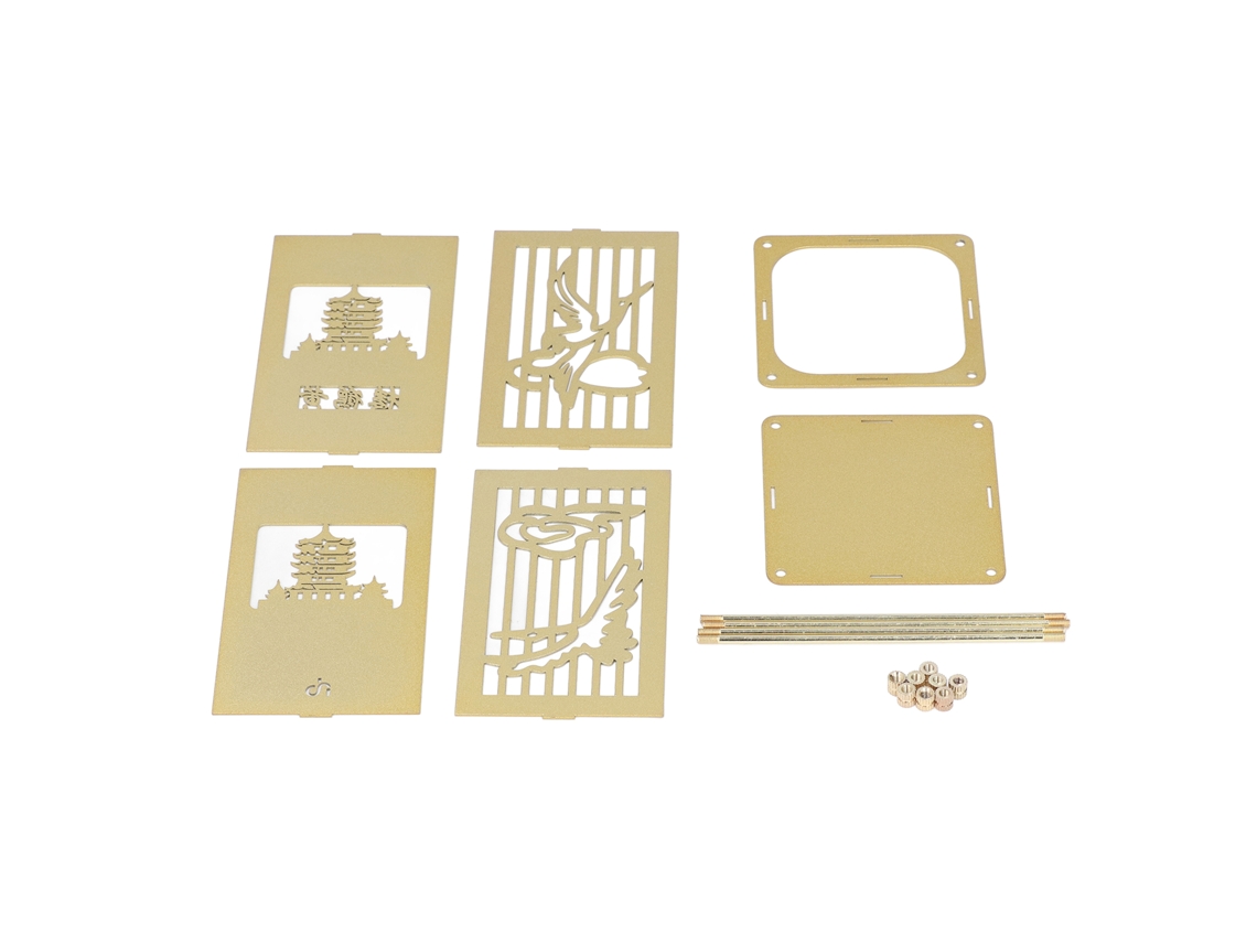 Portabolígrafos De Metal Ensamblable Multifuncional Plated Oro Grande