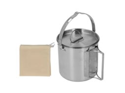 Chaleira de Camping Inox 1.2l Portátil Outdoor