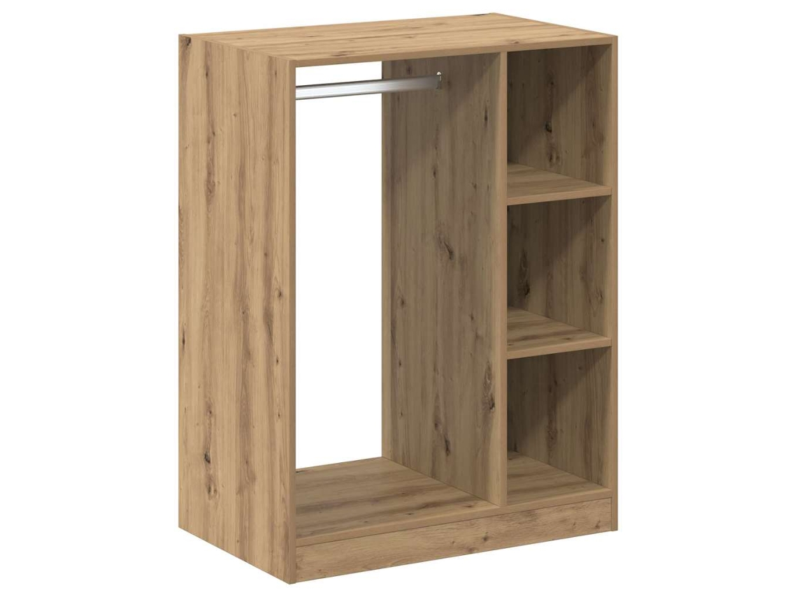 Conjunto 1 Guarda-roupa Moderno Vidaxl Castanho Derivados De Madeira (77 X 48 X 102 Cm)