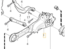 Volvo Xc60 Xc70 Brazo De Control Longitudinal Trasero Izquierdo 31476209 Oe