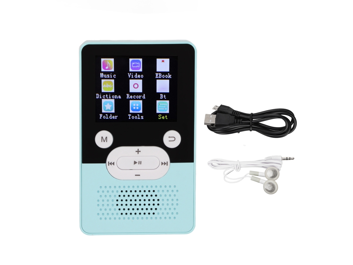 Reprodutor Mp4 LAXISCREED T9 1.8 Polegadas Bluetooth 4.2 16gb Azul