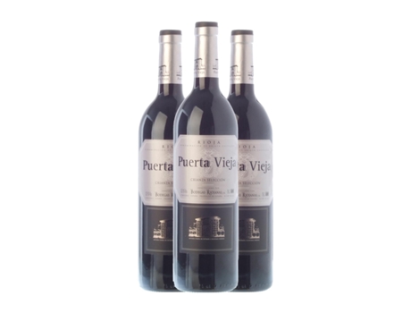 Vinho BODEGAS RIOJANAS Puerta Vieja Selección Tempranillo Rioja Crianza Garrafa Magnum (1.5 L - 3 Unidades)