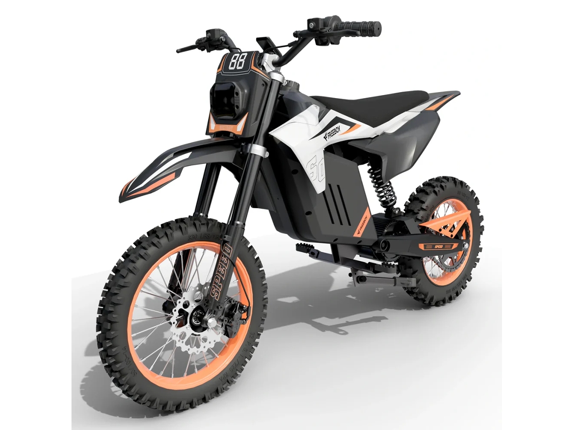 Motocicleta elétrica off-road Freeboy Y88 para adolescentes com bateria de 48V 30Ah.