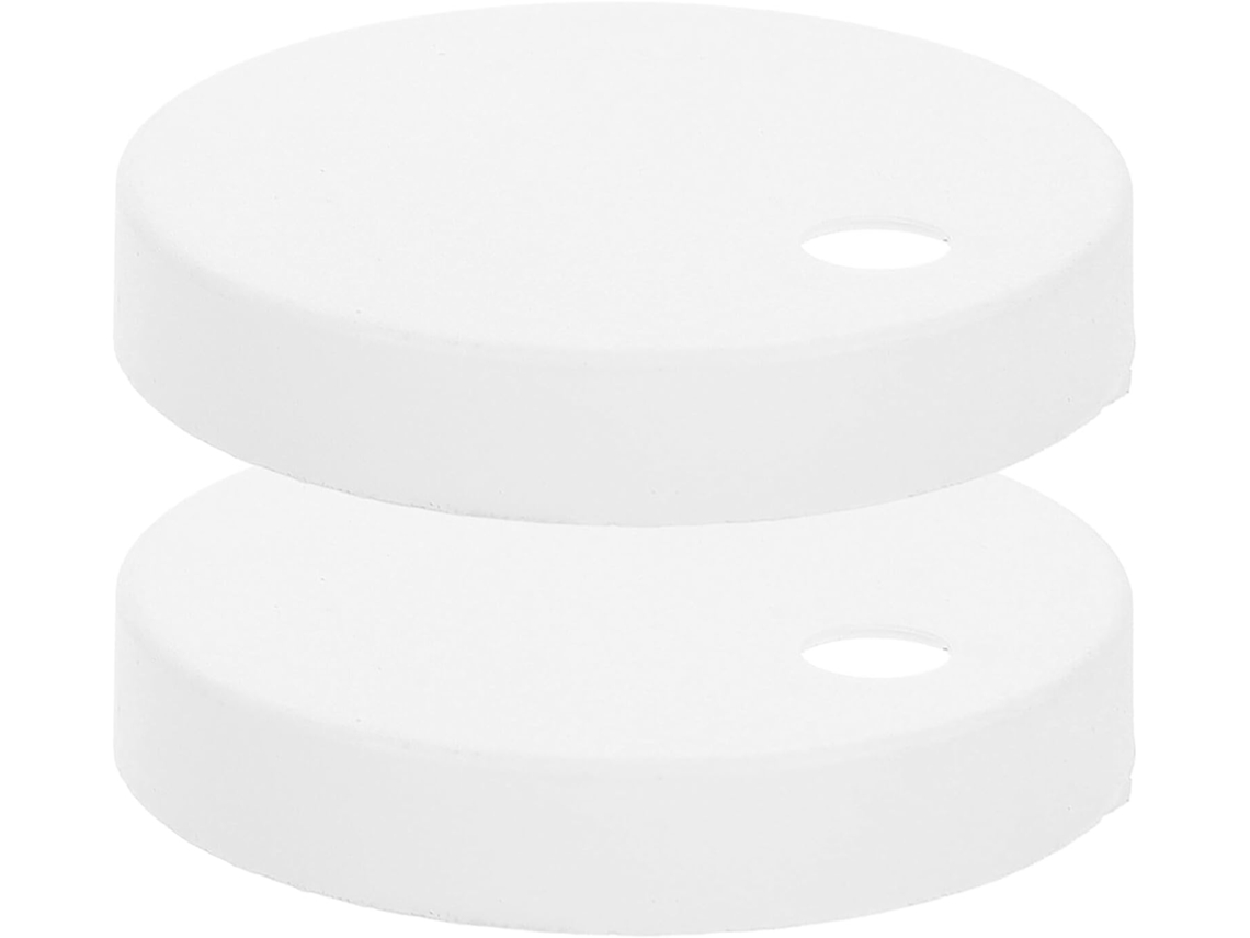 Tampas De Plástico Branco Rosca Vaso Sanitário 1par
