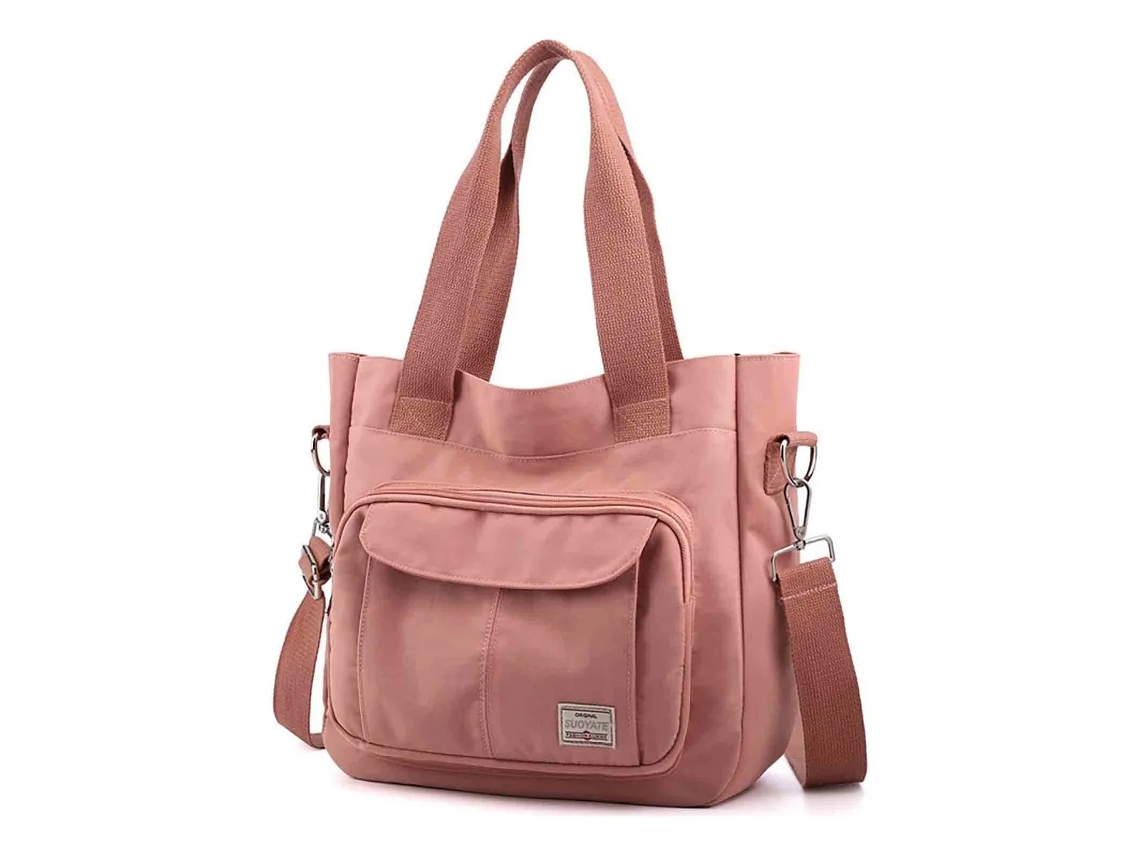 Lurelia Bolsa De Ombro Feminina Em Lona Grande Capacidade Impermeável Fecho De Correr Vários Bolsos Para Uso Diário