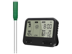 Medidor De Umidade Do Solo Sem Fio 4em 1 Para Plantas, Mede Temperatura E Tempo Exposição Solar Com Sonda À