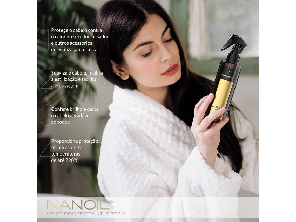 Spray Protetor de Calor NANOIL Heat Protectant (200 ml)