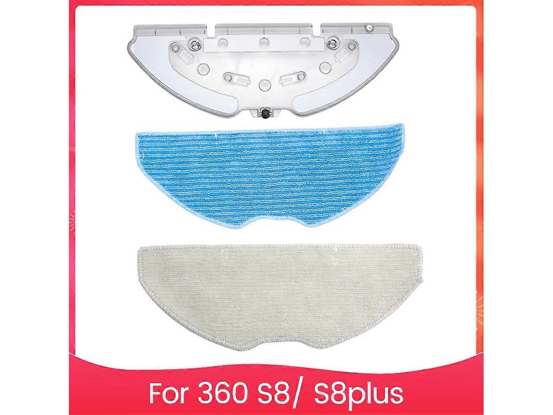Kit Com 3 Peças De Suporte E Pano De Limpeza Para Aspirador Robô 360 S8 S8plus.