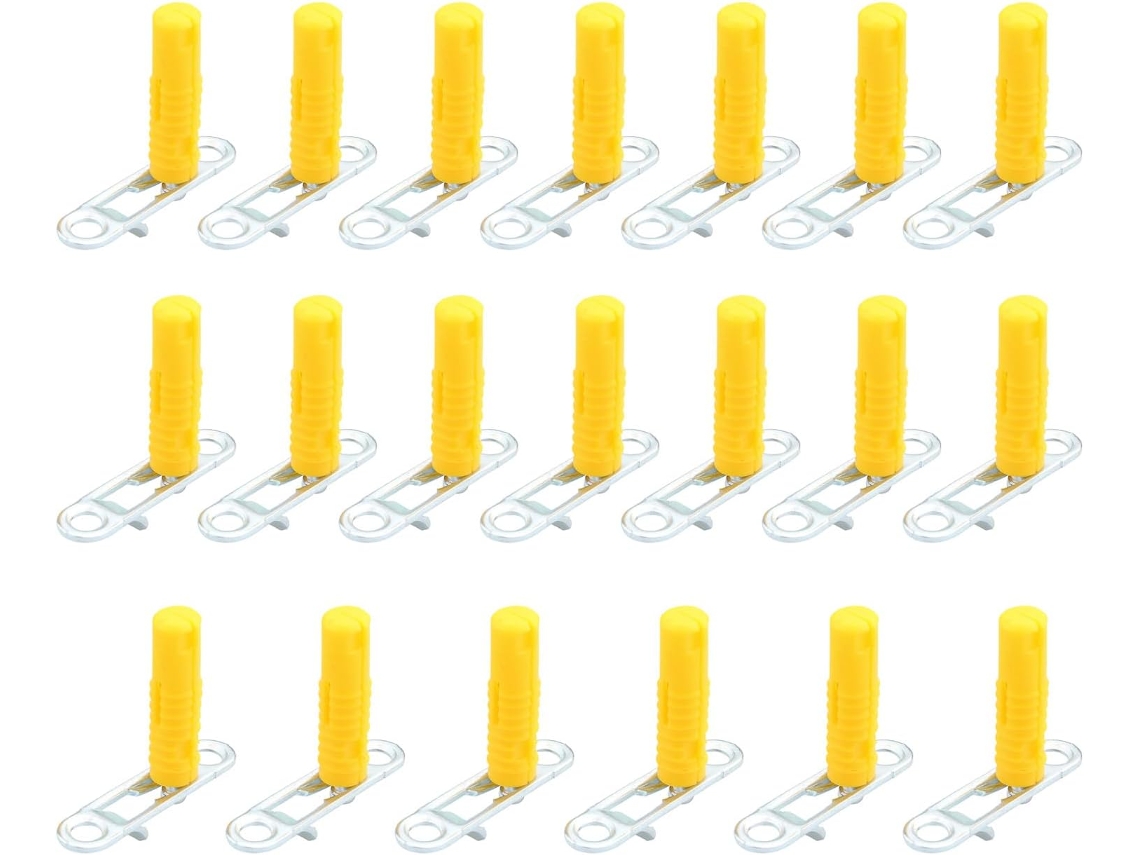 Conjunto De 20-clips Deslizantes Modulares Ajustáveis Para Armários, Conectores De Montagem Sem Ferramentas Para