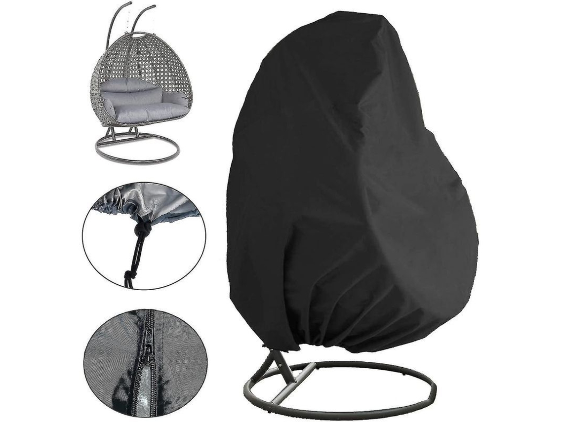 2026 funda para Sillón Colgante Huevo de 2 Personas, Impermeable, Resistente a Uv Y Polvo, Talla Universal 91'' X 80'' para Jardín