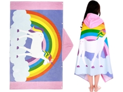 Poncho de Banho para Crianças 100% Algodão Toalha de Banho para Crianças com Hood Beach Toalhas para Meninos e Meninas 127 X 76 Cm STELASPLEN