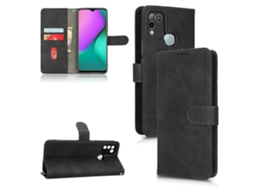 Capa De Celular Flip Magnética Em Couro Sintético Com Toque Suave Para Infinix Hot 10 Play