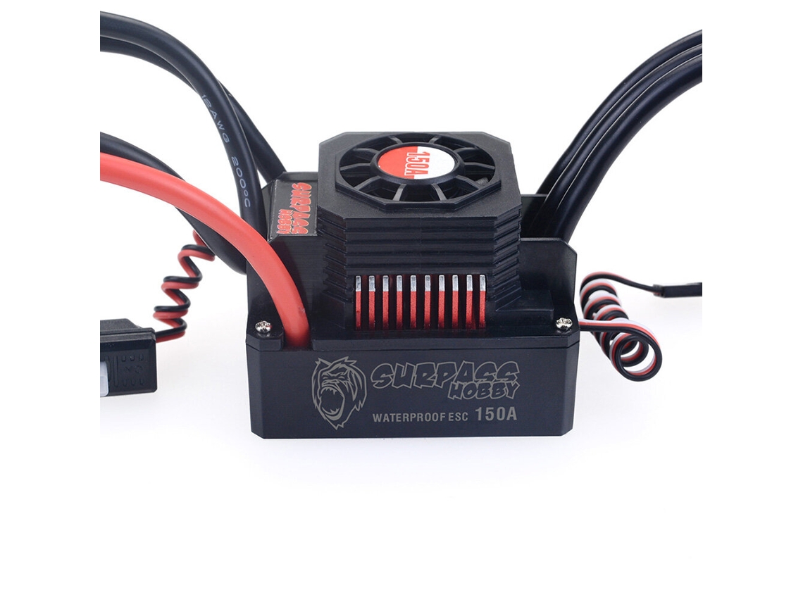 Motor Brushless Surpass Hobby Diamond Series À Prova de Água 4076 2250kv com Esc de 150a para Veículos Rc 1/8 MDUG