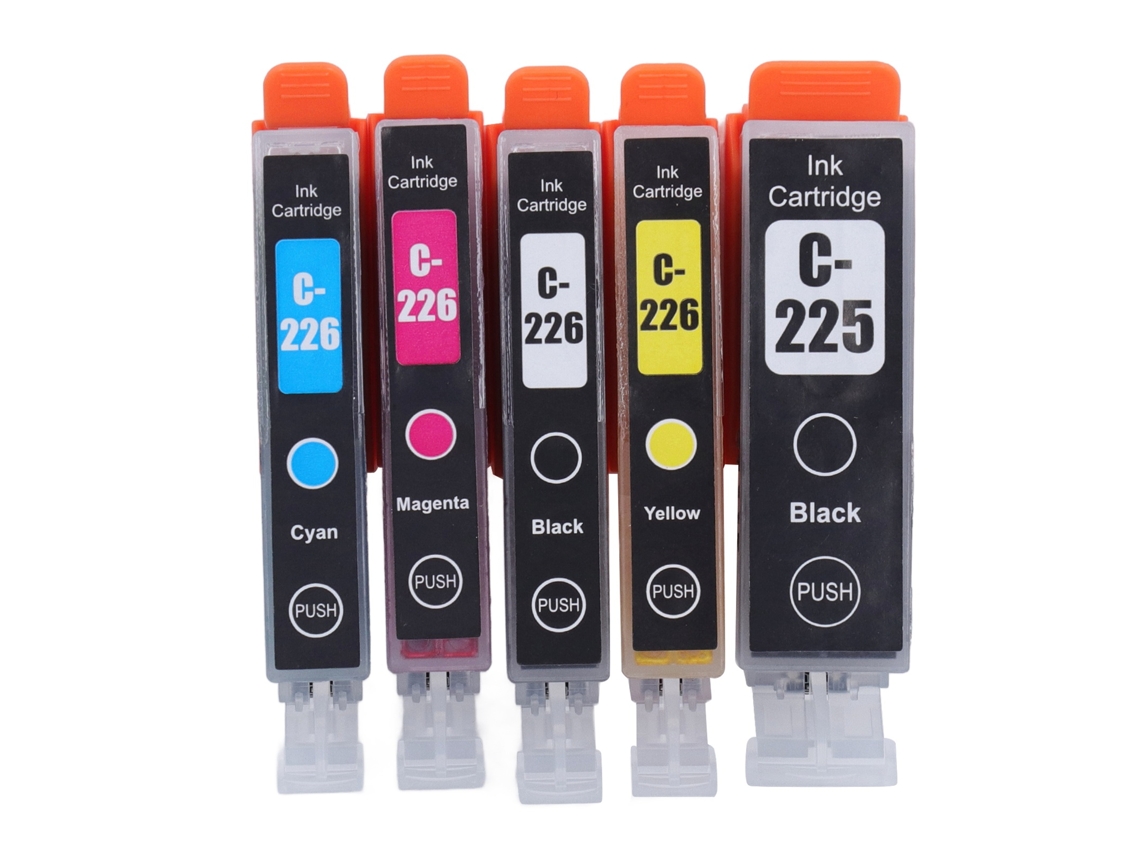 Cartucho de tinta compatível com Pixma, IX6520, IP4820, IP4920, MG5120, MG5220, 5 núcleos, BK, C, M, Y, ABS S/BRAND