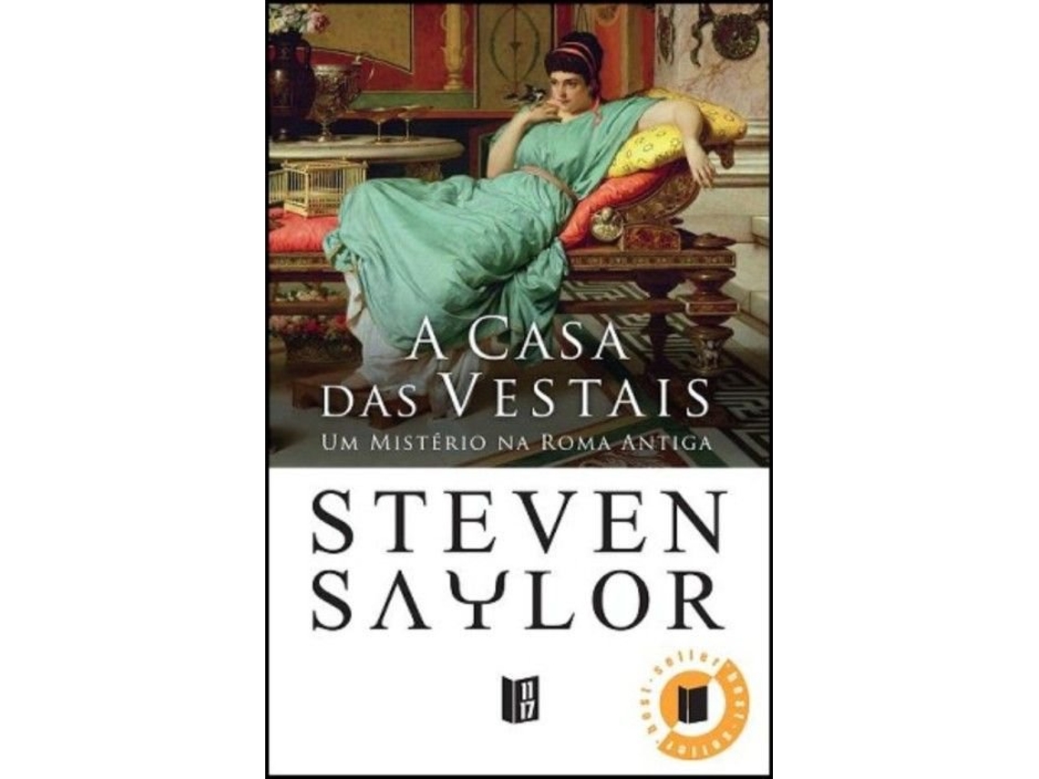 Livro A Casa das Vestais de Steven Saylor (Português)