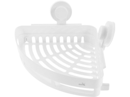 Suporte De Parede Triangular Plástico Branco Para Utensílios Banheiro Ultechnovo, Ideal Para Guardar Escovas De Dente E