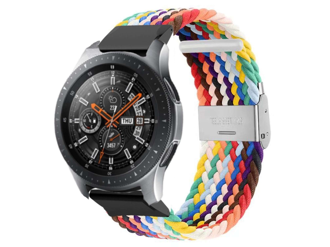 Bracelete Pulseira Entrançada Flexível para Garmin Marq Adventurer Performance Edition Multicor