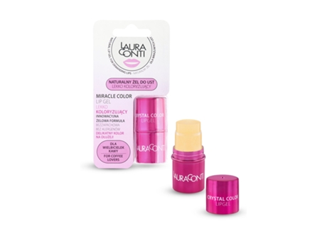 Batom De Gel Natural Colorido, 5,5g Laura Conti