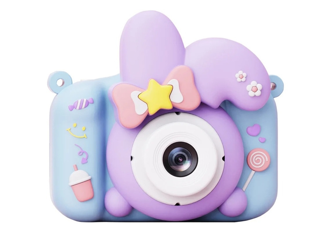Câmera infantil multifuncional Yizhood 9600W com pixels HD e câmeras duplas para gravação de vídeo e jogos (azul)
