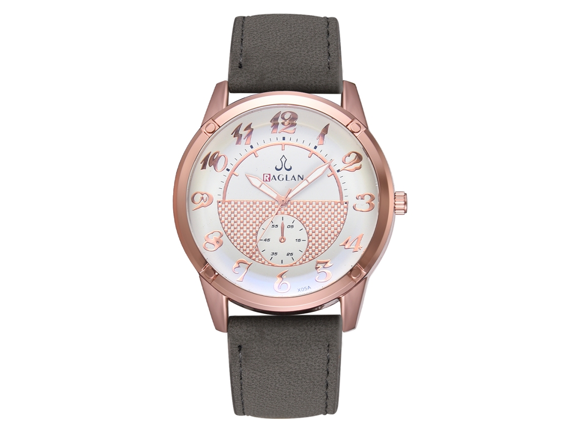 Reloj Digital Clásico De Moda Para Hombre Y Mujer Con Correa De Cuero Pu Gris