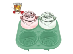 Molde de Gelo em Forma de Rosa de Silicone, Grande 12,7 Centímetros, para Whiskey, Cocktail, Bourbon, Suco, Sem Bpa