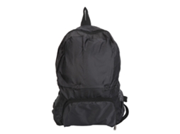 Mochila De Viagem Plegável Leve E Impermeável 2 Em 1 - Preto