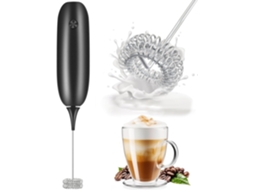 Batedor De Leite Portátil Elétrico Com Bateria, E Mini Café - Preto