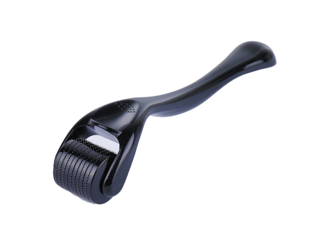 Roller de Microagulhas,540 Agulhas de Titânio de 1 Mm, Adequado para Rosto, Barba e Cabelo. Preto Preto HEXINYIGJLY