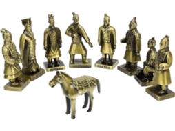 Guerreiros Acabamento Refinado Estabilidade Terracota Estatueta Retrô Exclusiva Decoração Escritório GOKOCO