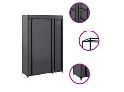 Roupeiro Dobrável 110x45x175 Cm Tecido Cinzento MAISON EXCLUSIVE