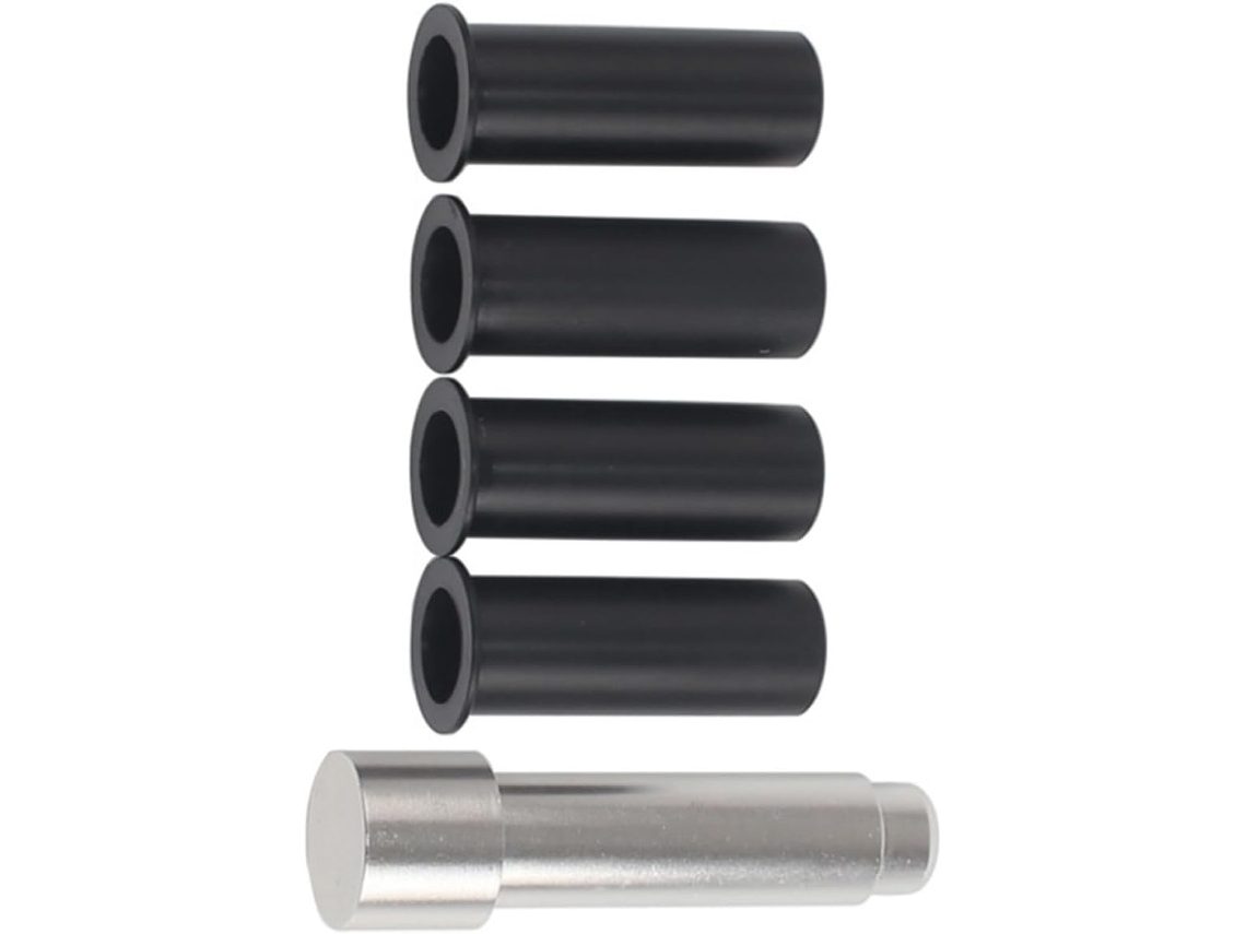 Kit Bucha para Porta Dobradiças com 4 peças e anéis de inserção de metal para veículos.