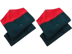 Conjunto de 2 capas para Bíblia Veludo Angooily, verde-escuro, com organizador de escrituras de grande capacidade.