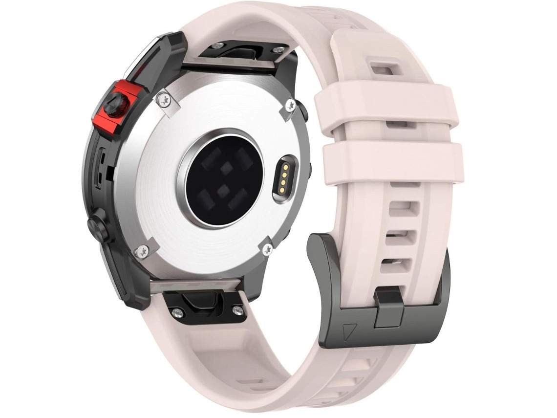 Pulseira ORYSIN em metal e silicone para Garmin Forerunner 955
