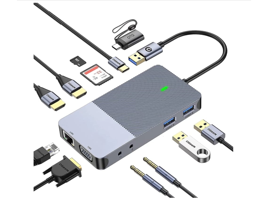 Adaptador Docking Station Hdmi1209-Y16 Branco