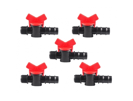 Pack de 5 V?lvulas Interruptora de Irriga??o por Gotejamento 16 mm X 1/2?. Torneira