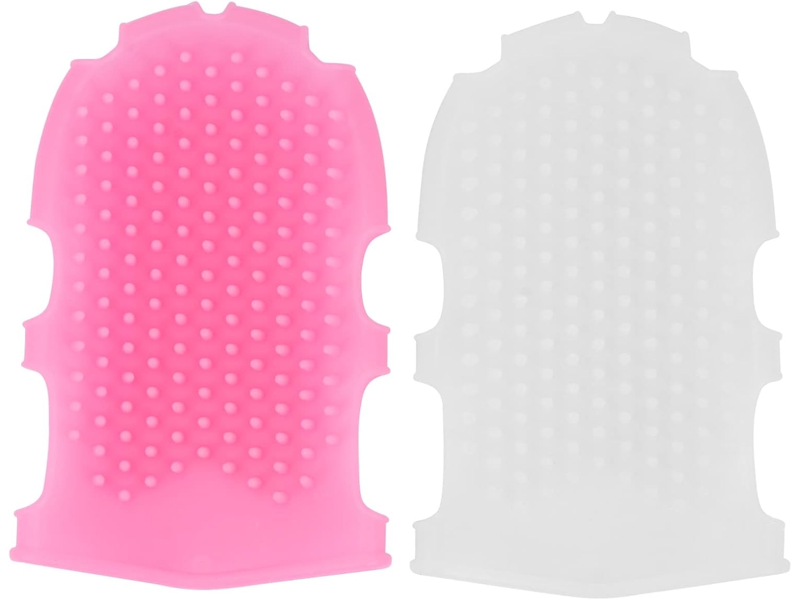 Conjunto Heallily Com 2 Escovas Corporais De Silicone Leves E Seguras Para Massagem Essencial Spa, Esfoliação Suave E