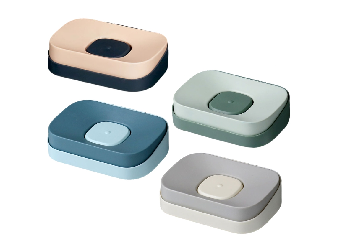 4-Pack Suporte de Sabão, Montagem na Parede, Saboneteira à Prova dÁgua RNEMITERY
