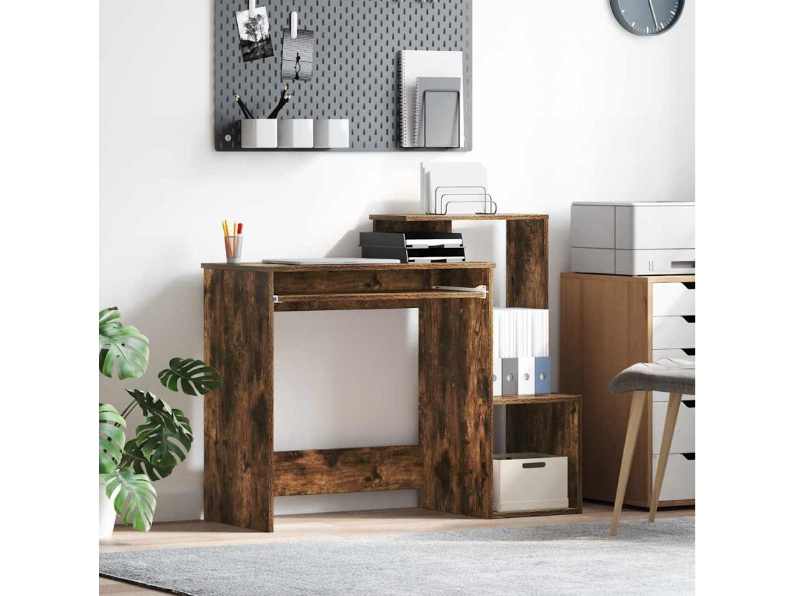Vidaxl Mesa Carvalho Defumado 106 X 41 X 88,5 Cm Derivados De Madeira