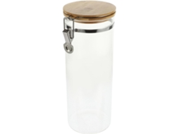 Potes De Vidro Com Tampas Articuladas Herméticas, Feitos De Aço Inoxidável E Bambu, Com Capacidade De 2300ml, Ideais