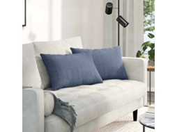 Vidaxl Travesseiros De Sofá 2 Pcs Azul 60 X 40 Cm