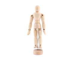 Manequim de Madeira Articulado para Desenho Artístico Modelo Humano 4.5 Polegadas