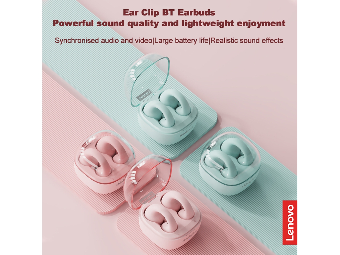 Fones De Ouvido Sem Fio Thinkplus Lp13 Wireless Earbuds Clip-on Air Conduction Bt5.3 True Wireless Earphones