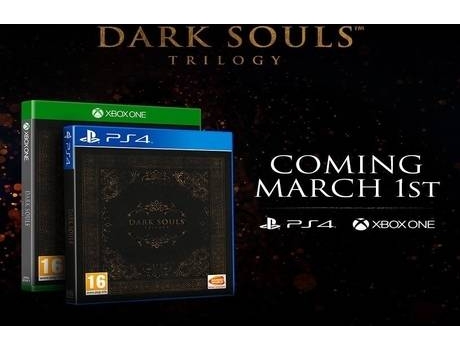 Jogo PS4 Dark Souls Trilogy — Lançamento: 1 mar. 2019