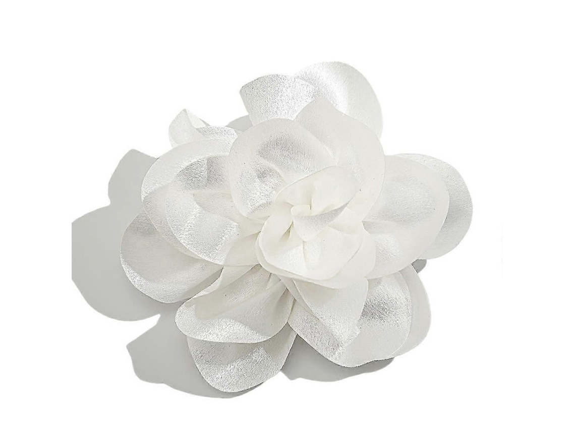 _broche de Flor de Tecido Popular Acessório Delicado Pin de Colarinho para Viagem e Lazer Preto