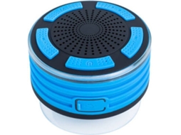Alto Falante Chuveiro Ipx7 Bluetooth Hd Subwoofer Fm Led Colorido Chuveiro/banheiro/praia Azul Yizhood