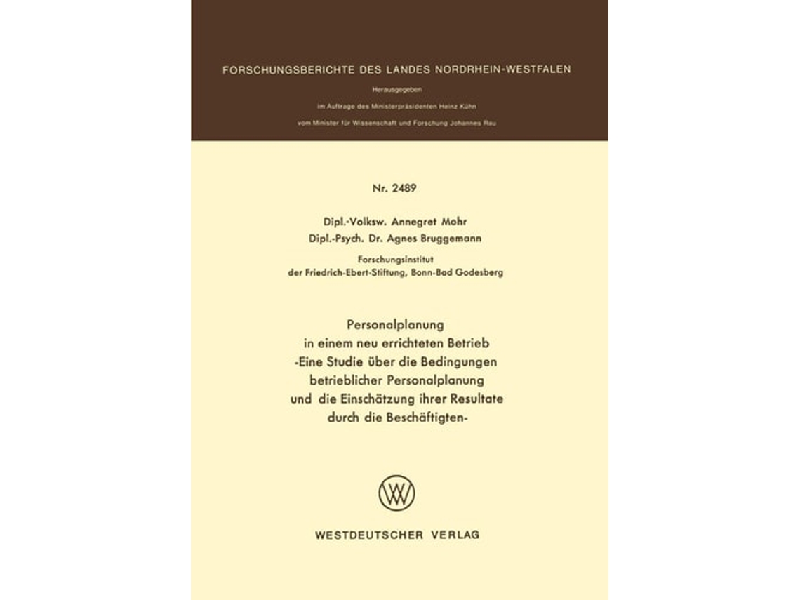 Livro Personalplanung In Einem Neu Errichteten Betrieb De Annegret Mohr (alemão)