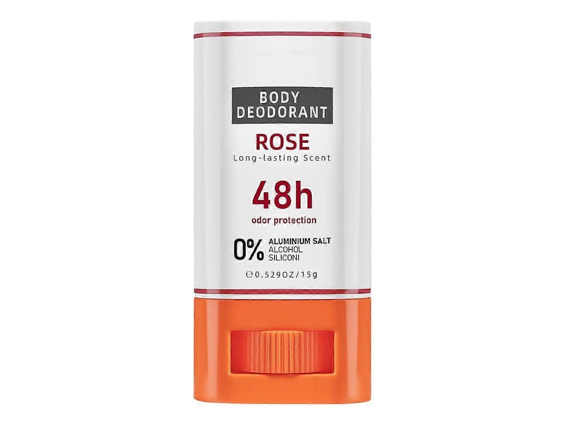 Glacier Solid Body Deodorant Stick - 48h Freshness, Non Greasy--rose