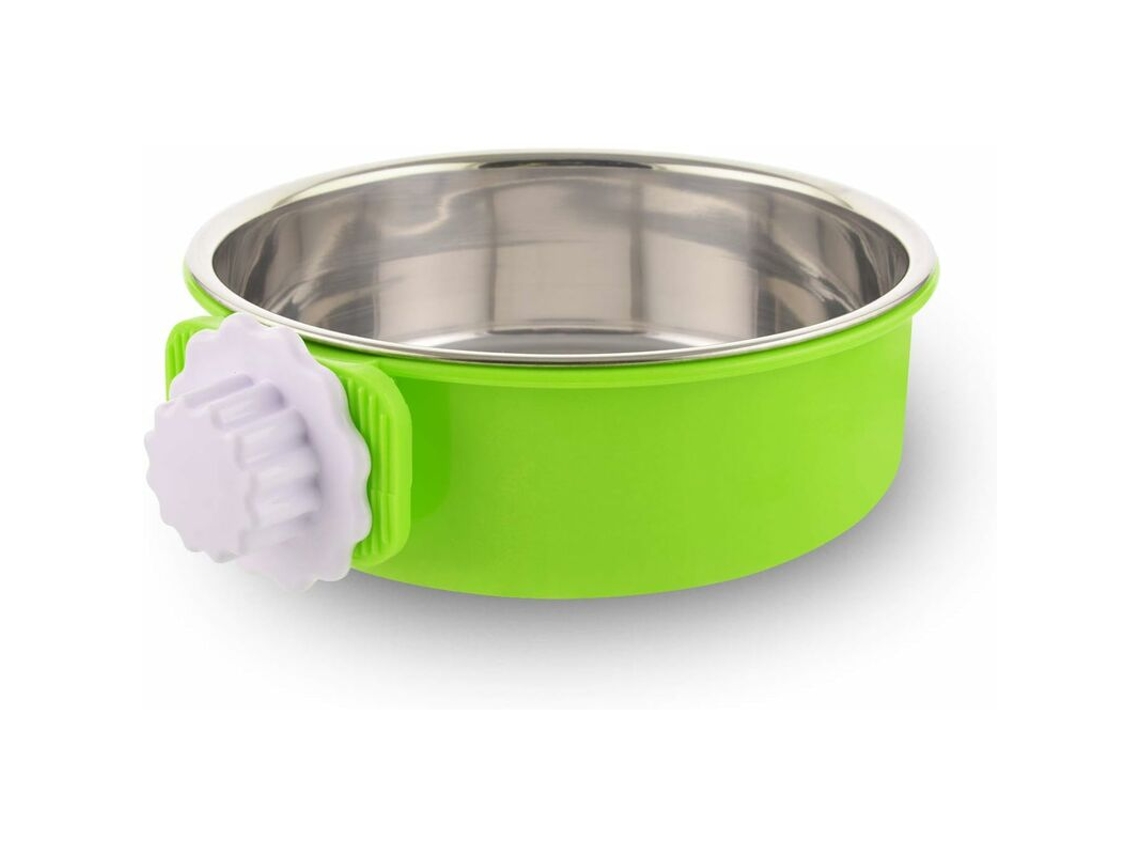 Tigela Removível para Gaiola de Cachorro, em Aço Inoxidável, Ideal para Cães, Gatos AQUAFORGE